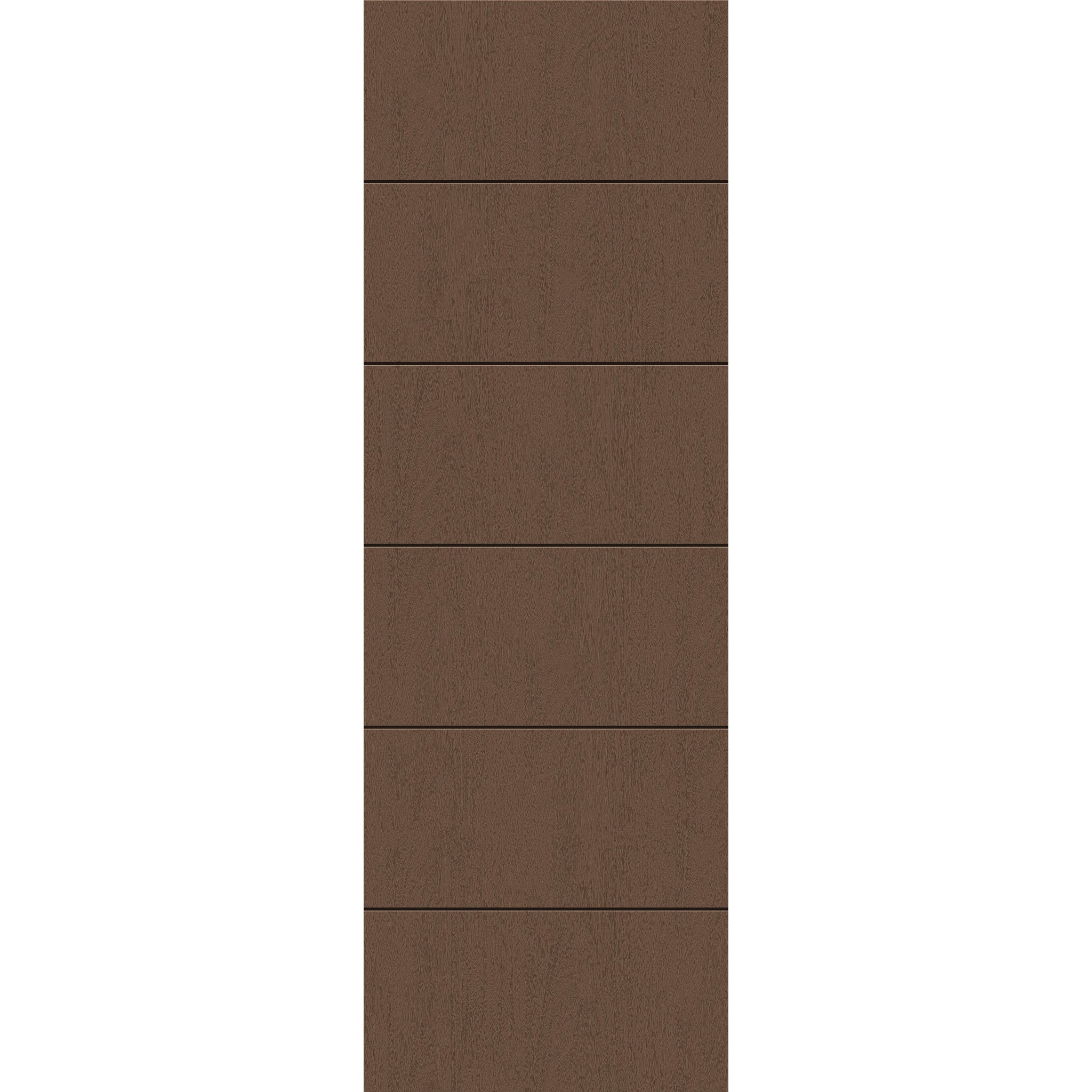 Fiberglass entry door, contemporary 5, 32" x 96", fine woodgrain finish