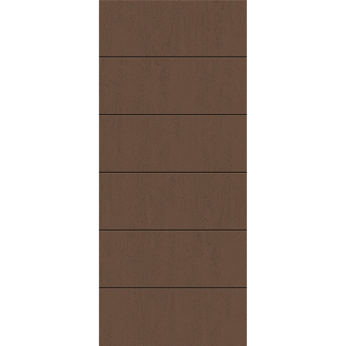 Fiberglass entry door, contemporary 5, 34" x 80", fine woodgrain finish
