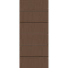 Fiberglass entry door, contemporary 5, 34" x 80", fine woodgrain finish