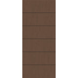 Fiberglass entry door, contemporary 5, 34" x 80", fine woodgrain finish
