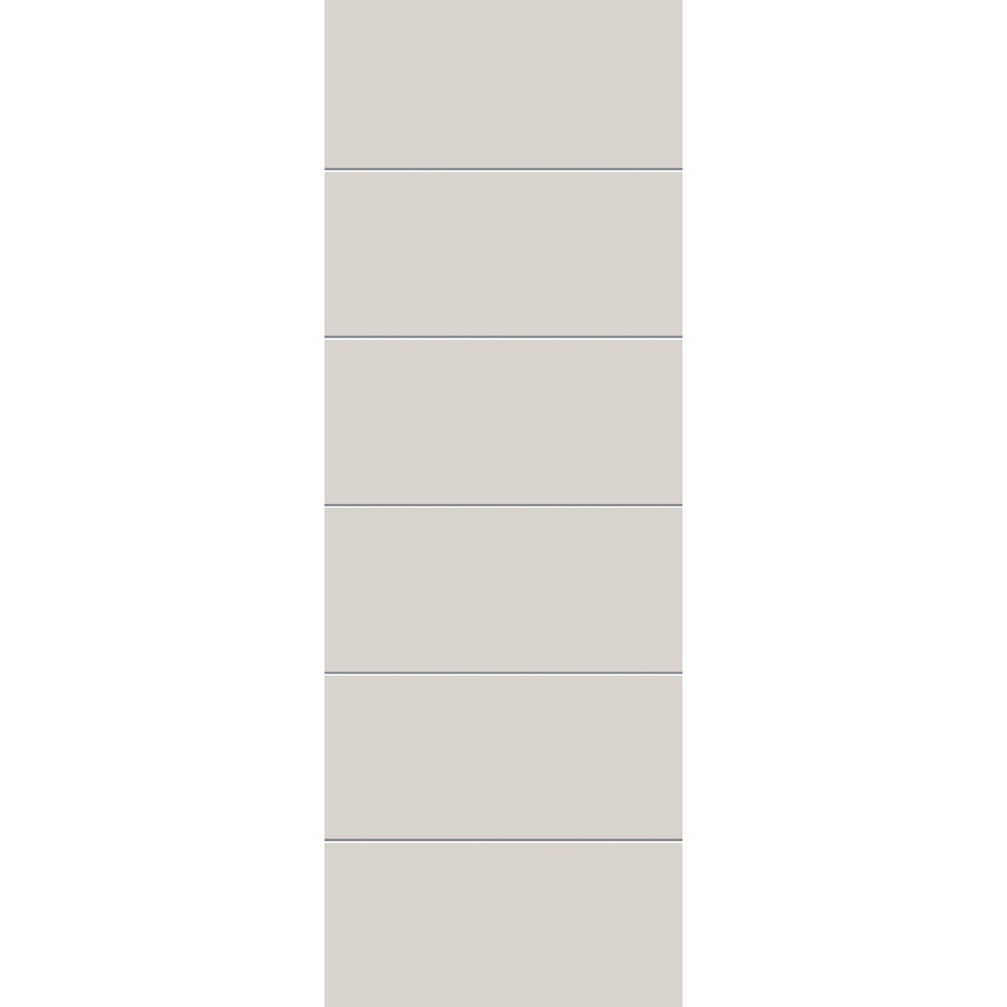 Fiberglass entry door, contemporary 5, 34" x 96", white satin smooth finish