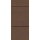 Fiberglass entry door, contemporary 5, 36" x 80", fine woodgrain finish