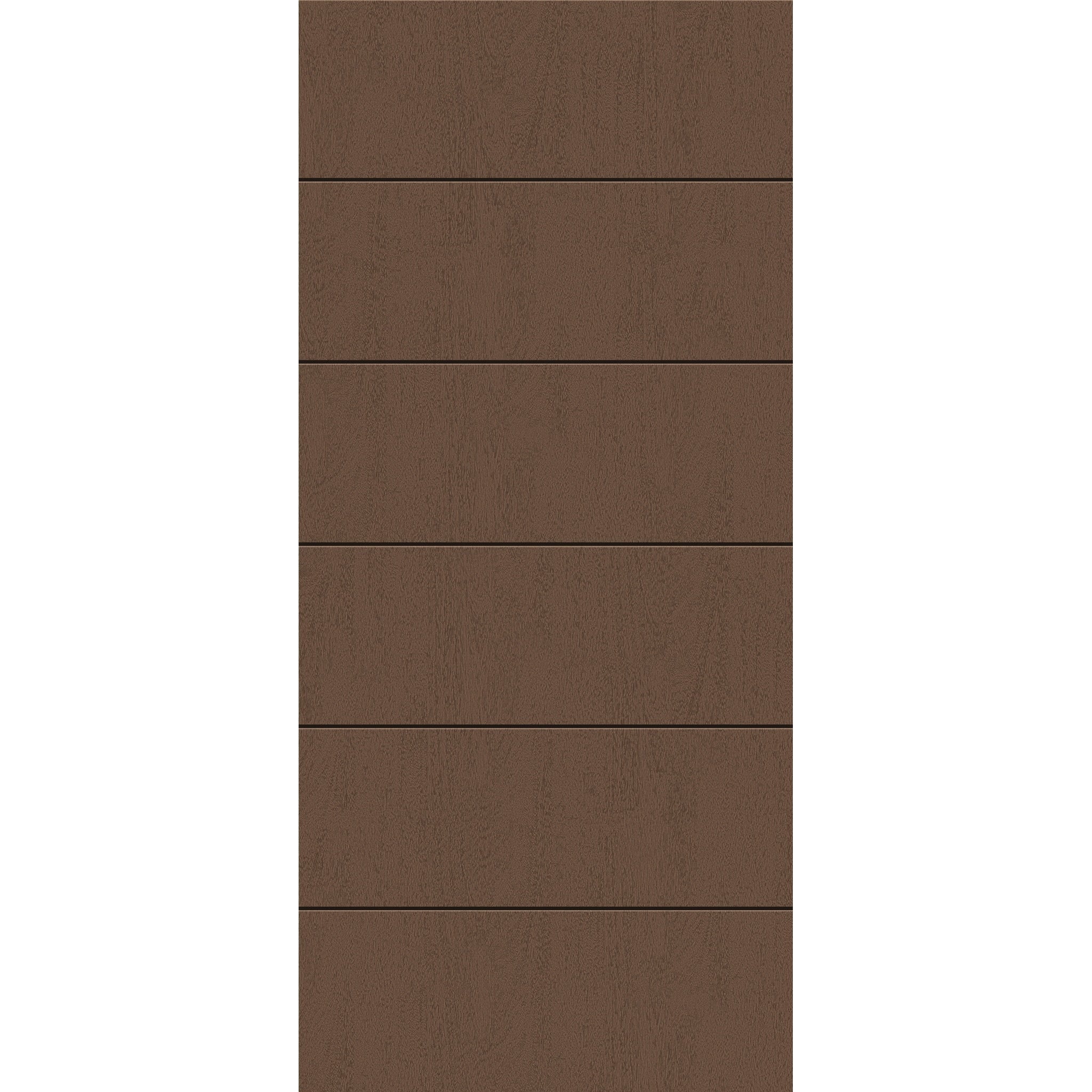 Fiberglass entry door, contemporary 5, 36" x 80", fine woodgrain finish