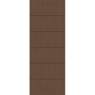 Fiberglass entry door, contemporary 5, 36" x 96", fine woodgrain finish