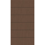 Fiberglass entry door, contemporary 5, 42" x 80", fine woodgrain finish
