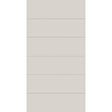 Fiberglass entry door, contemporary 5, 42" x 80", white satin smooth finish