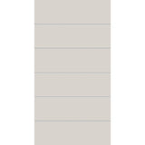 Fiberglass entry door, contemporary 5, 42" x 80", white satin smooth finish
