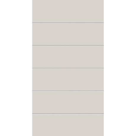 Fiberglass entry door, contemporary 5, 42" x 80", white satin smooth finish