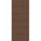 Fiberglass entry door, contemporary 5, 42" x 96", fine woodgrain finish