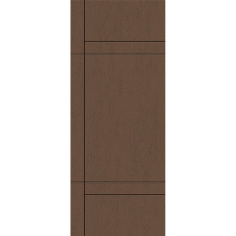 Fiberglass entry door, contemporary 12, 32" x 80", fine woodgrain finish