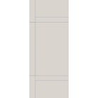 Fiberglass entry door, contemporary 12, 32" x 80", white satin smooth finish