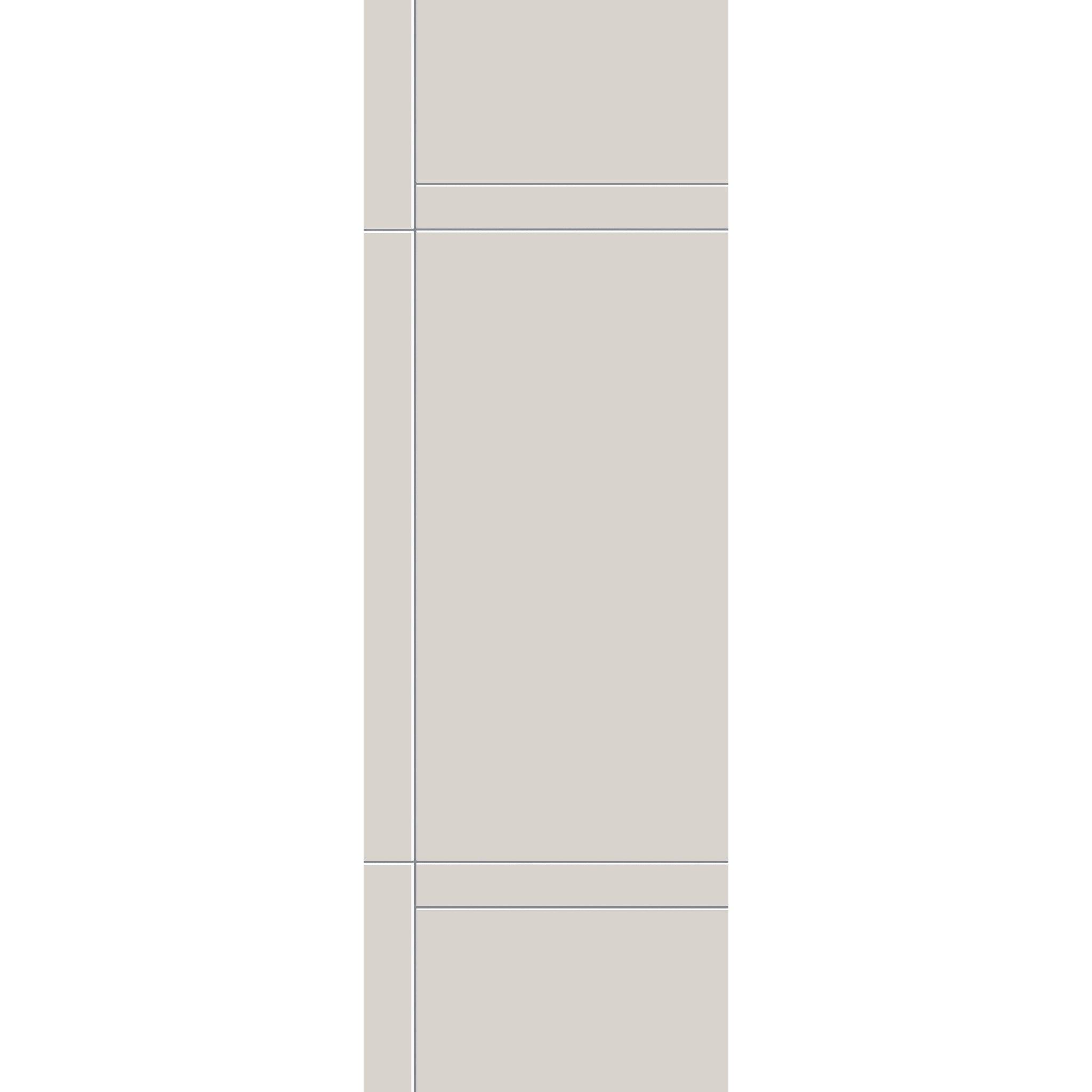 Fiberglass entry door, contemporary 12, 32" x 96", white satin smooth finish