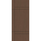Fiberglass entry door, contemporary 12, 34" x 80", fine woodgrain finish