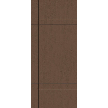 Fiberglass entry door, contemporary 12, 34" x 80", fine woodgrain finish