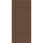 Fiberglass entry door, contemporary 12, 36" x 80", fine woodgrain finish