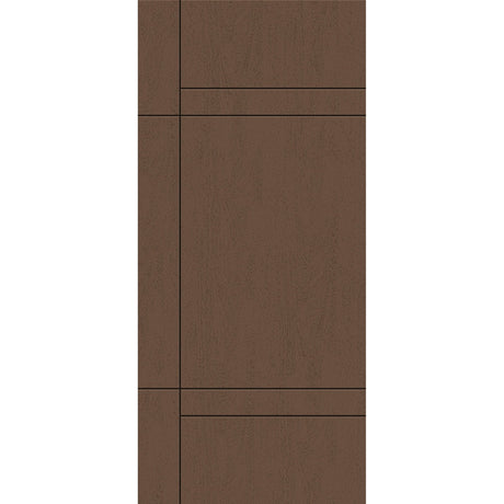 Fiberglass entry door, contemporary 12, 36" x 80", fine woodgrain finish