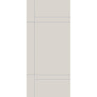 Fiberglass entry door, contemporary 12, 36" x 80", white satin smooth finish