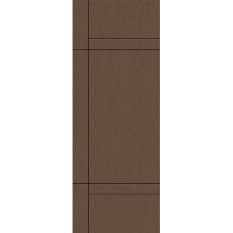 Fiberglass entry door, contemporary 12, 36" x 96", fine woodgrain finish