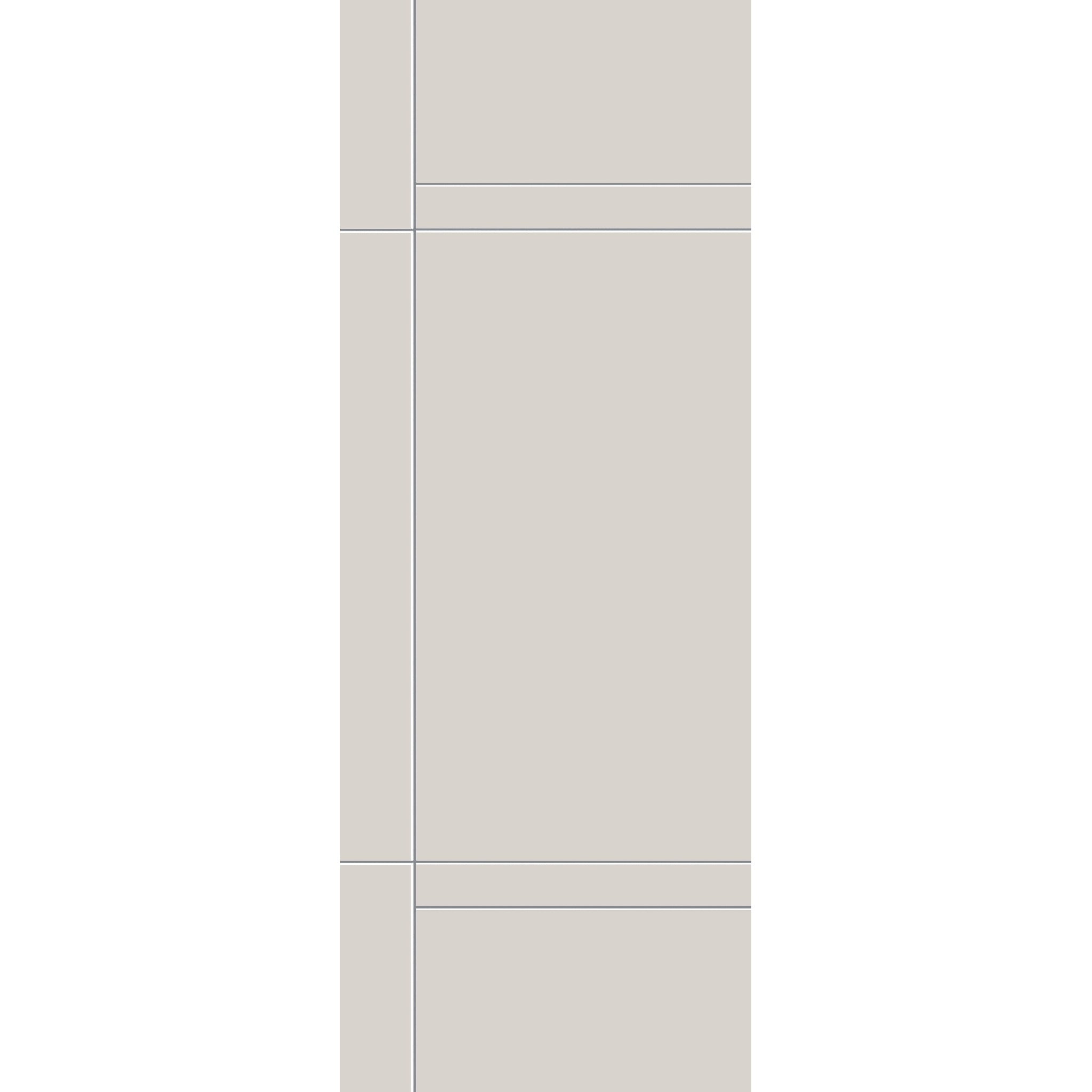Fiberglass entry door, contemporary 12, 36" x 96", white satin smooth finish