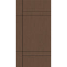 Fiberglass entry door, contemporary 12, 42" x 80", fine woodgrain finish