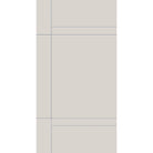 Fiberglass entry door, contemporary 12, 42" x 80", white satin smooth finish