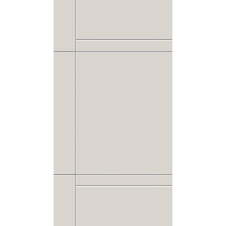 Fiberglass entry door, contemporary 12, 42" x 80", white satin smooth finish