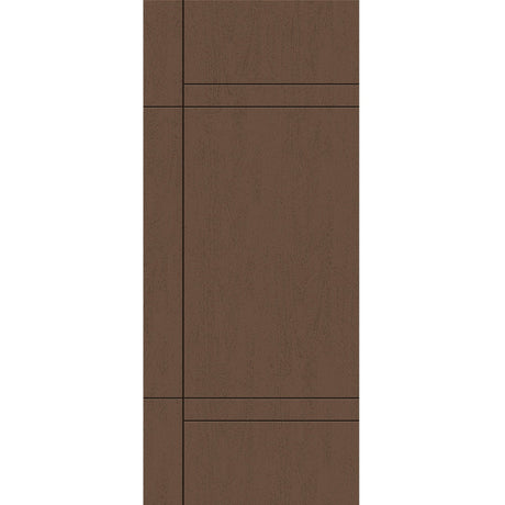 Fiberglass entry door, contemporary 12, 42" x 96", fine woodgrain finish