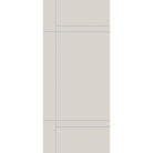 Fiberglass entry door, contemporary 12, 42" x 96", white satin smooth finish