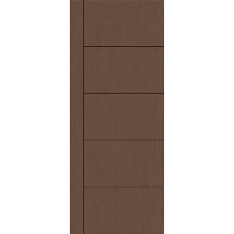 Fiberglass entry door, contemporary 14, 32" x 80", fine woodgrain finish