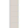 Fiberglass entry door, contemporary 14, 32" x 96", white satin smooth finish