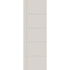 Fiberglass entry door, contemporary 14, 32" x 96", white satin smooth finish