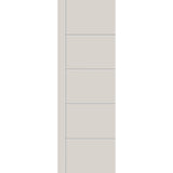 Fiberglass entry door, contemporary 14, 32" x 96", white satin smooth finish