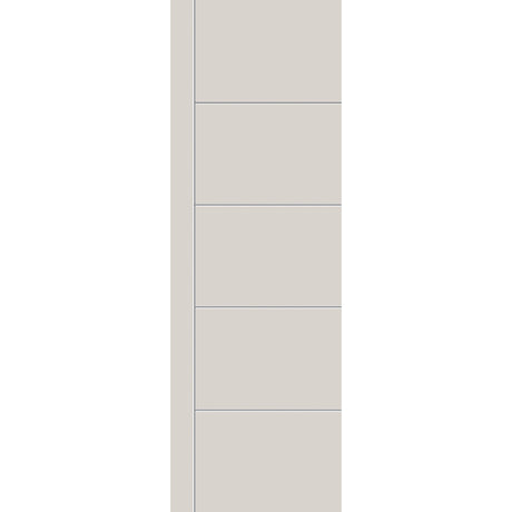 Fiberglass entry door, contemporary 14, 32" x 96", white satin smooth finish