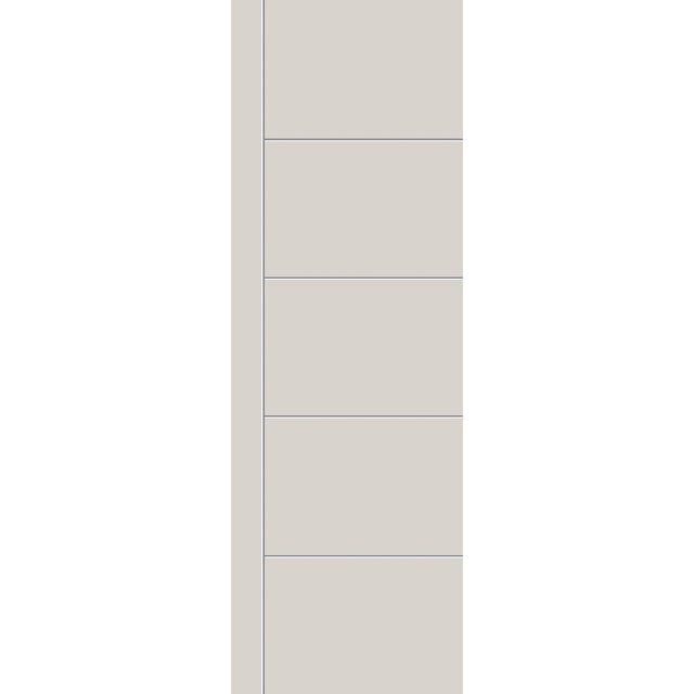 Fiberglass entry door, contemporary 14, 32" x 96", white satin smooth finish