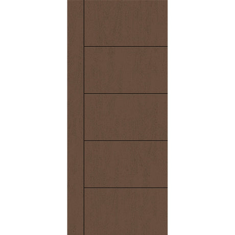 Fiberglass entry door, contemporary 14, 34" x 80", fine woodgrain finish