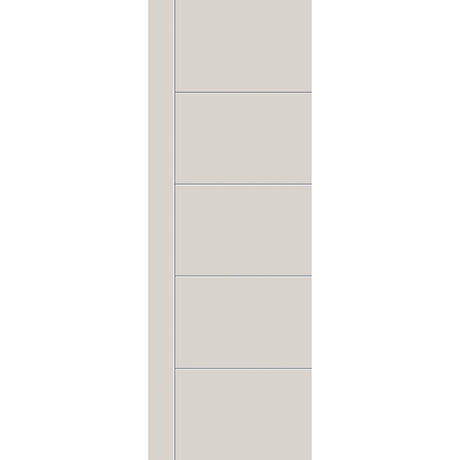 Fiberglass entry door, contemporary 14, 34" x 96", white satin smooth finish