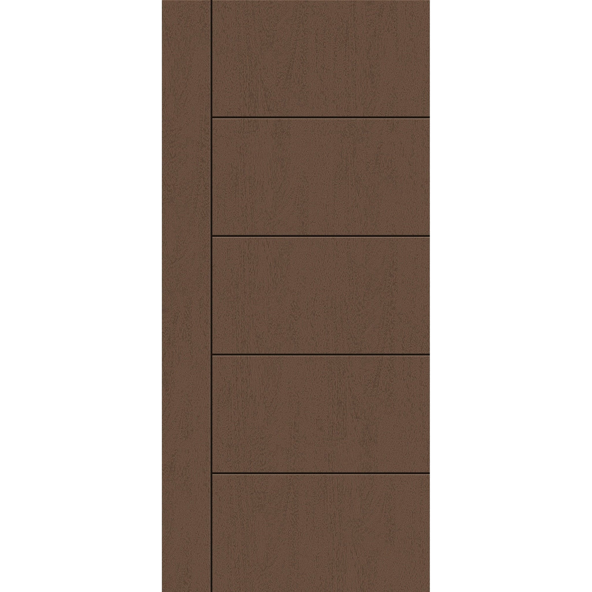 Fiberglass entry door, contemporary 14, 36" x 80", fine woodgrain finish
