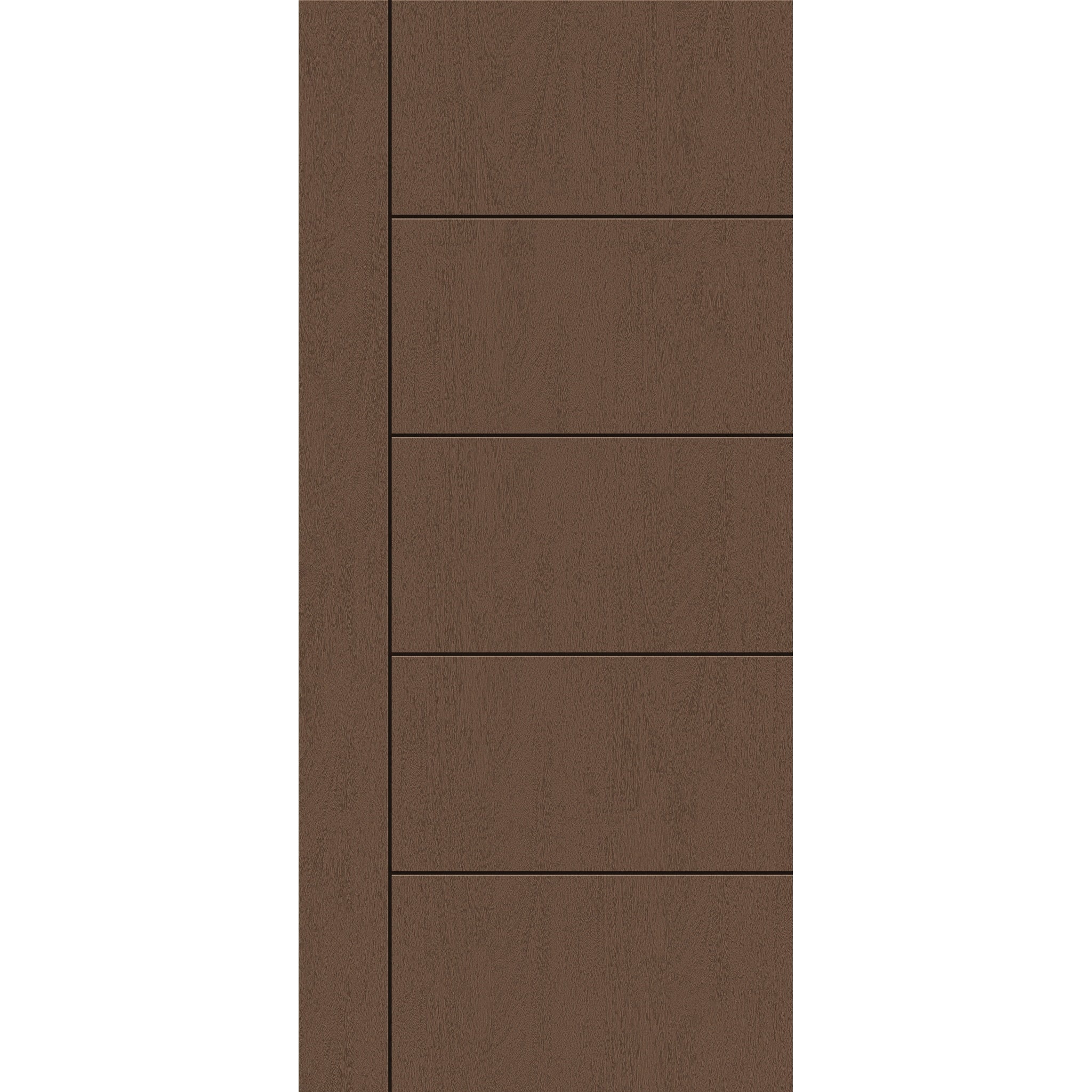 Fiberglass entry door, contemporary 14, 36" x 80", fine woodgrain finish