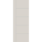 Fiberglass entry door, contemporary 14, 36" x 96", white satin smooth finish