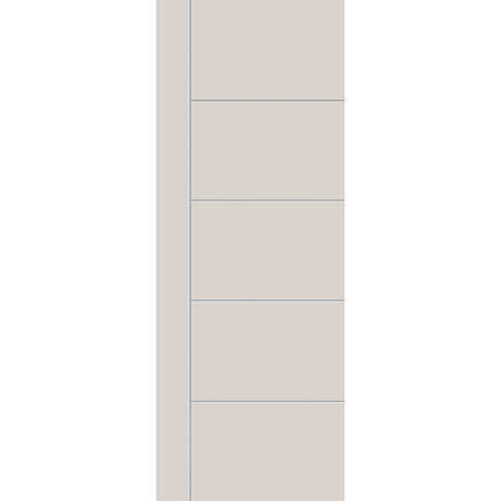 Fiberglass entry door, contemporary 14, 36" x 96", white satin smooth finish