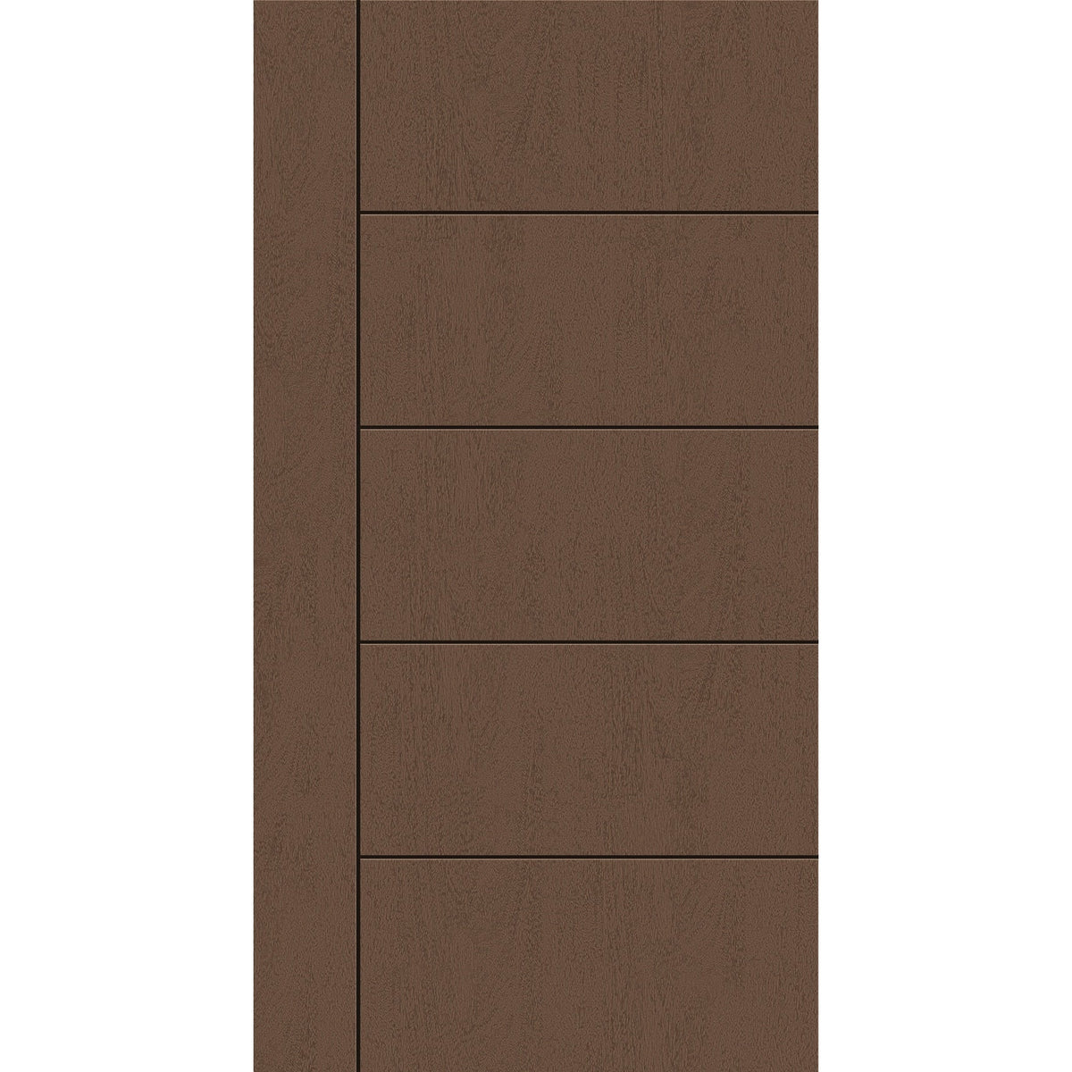 Fiberglass entry door, contemporary 14, 42" x 80", fine woodgrain finish