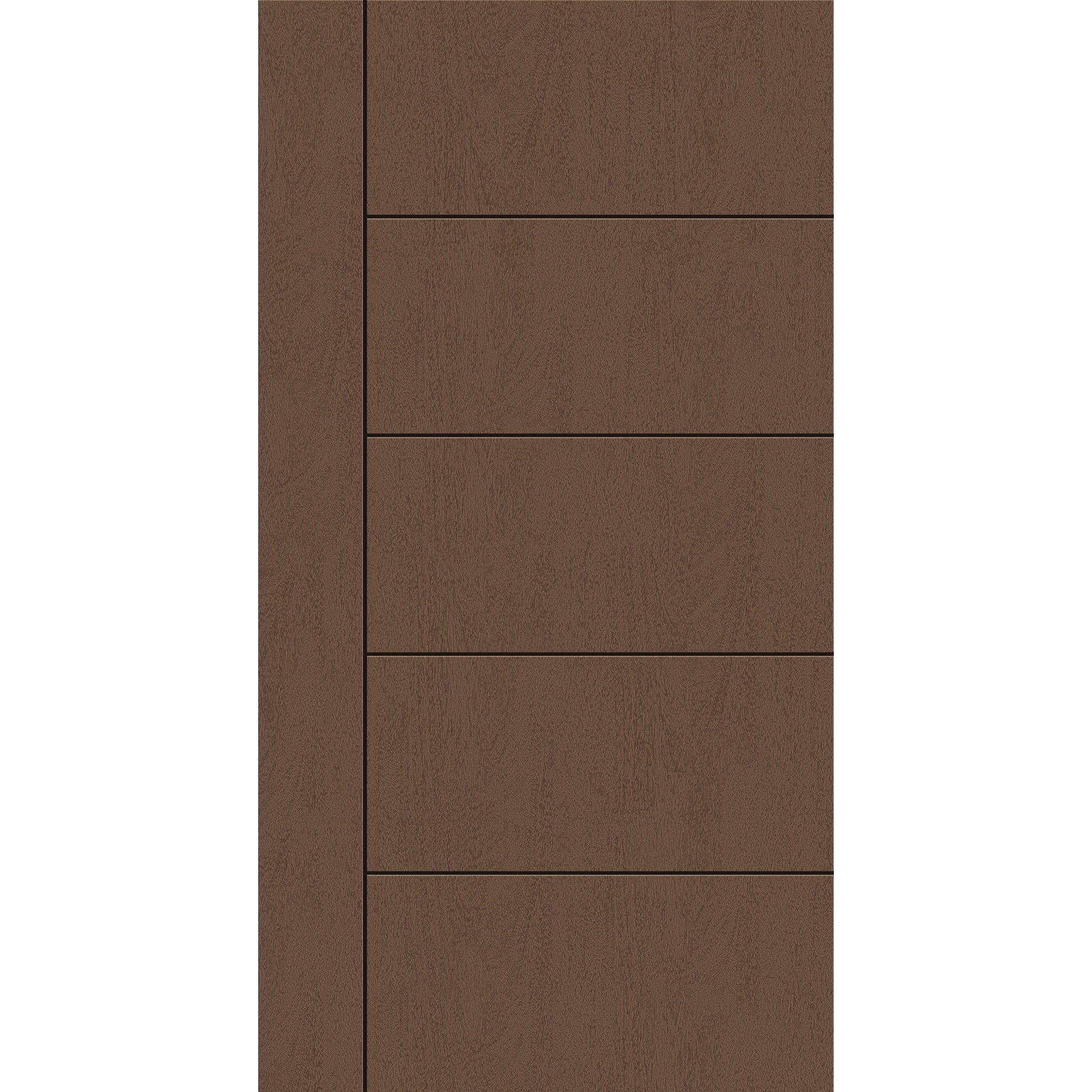 Fiberglass entry door, contemporary 14, 42" x 80", fine woodgrain finish