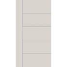 Fiberglass entry door, contemporary 14, 42" x 80", white satin smooth finish