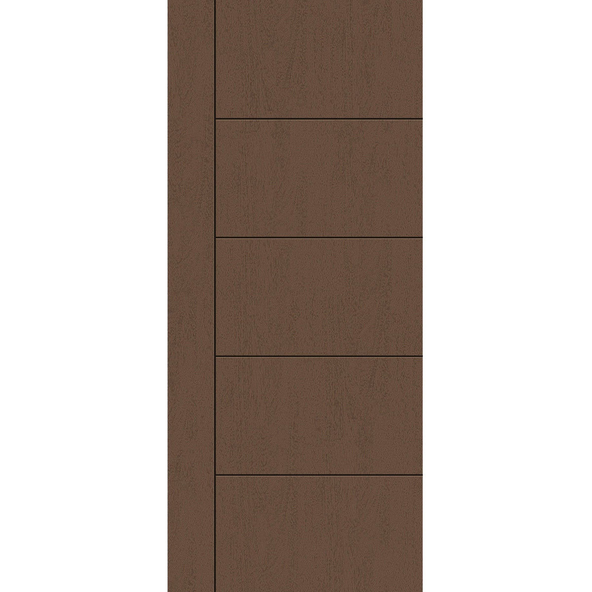 Fiberglass entry door, contemporary 14, 42" x 96", fine woodgrain finish