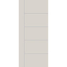 Fiberglass entry door, contemporary 14, 42" x 96", white satin smooth finish