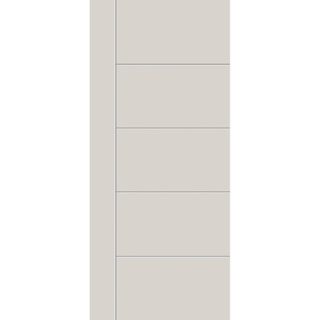 Fiberglass entry door, contemporary 14, 42" x 96", white satin smooth finish