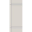 Fiberglass entry door, contemporary 16, 32" x 80", white satin smooth finish