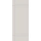 Fiberglass entry door, contemporary 16, 32" x 80", white satin smooth finish