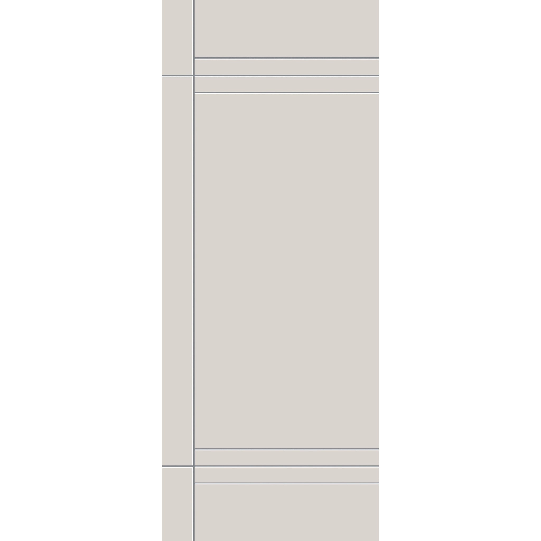 Fiberglass entry door, contemporary 16, 32" x 80", white satin smooth finish