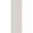 Fiberglass entry door, contemporary 16, 32" x 96", white satin smooth finish